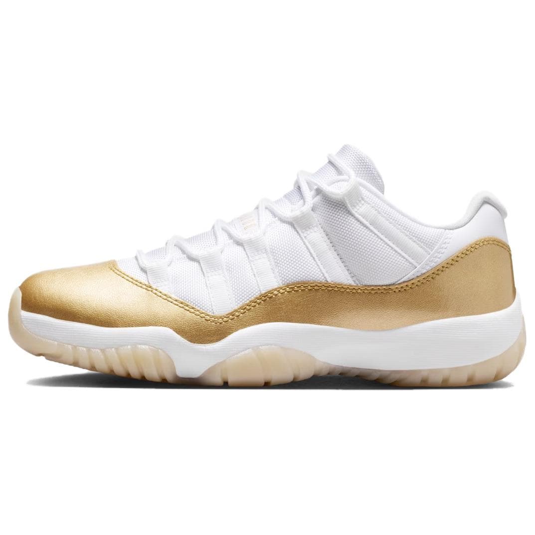 Ретро баскетбольные кроссовки Jordan Air Jordan 11 'День матери' Низкие Ретро-баскетбольные кроссовки Женские Белый Золото - изображение 1