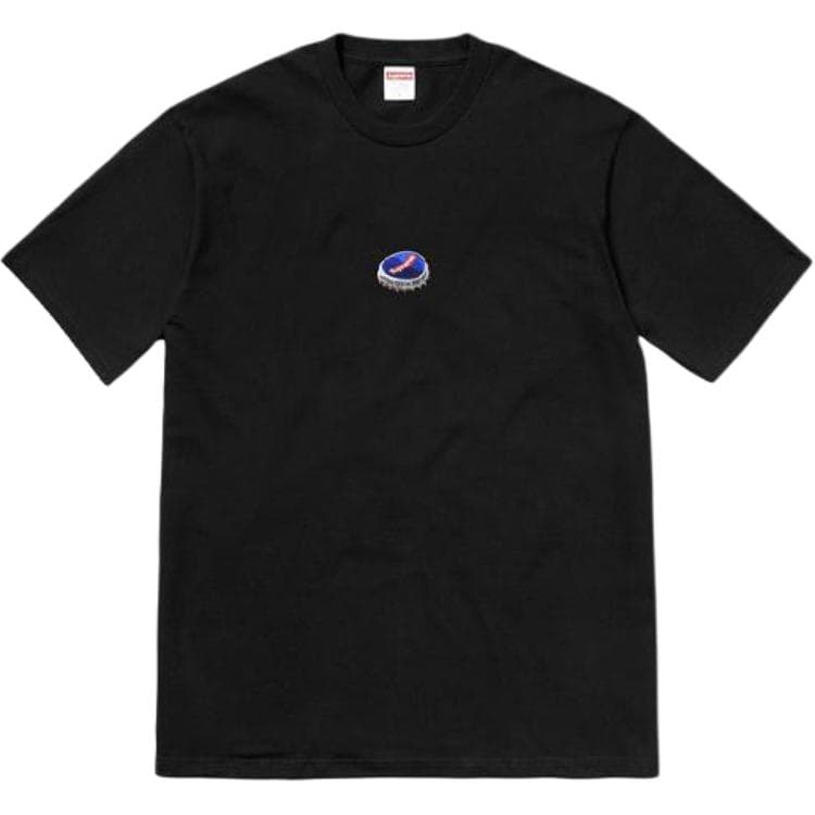 Футболка Supreme FW18 Bottle Cap Tee Black - изображение 5