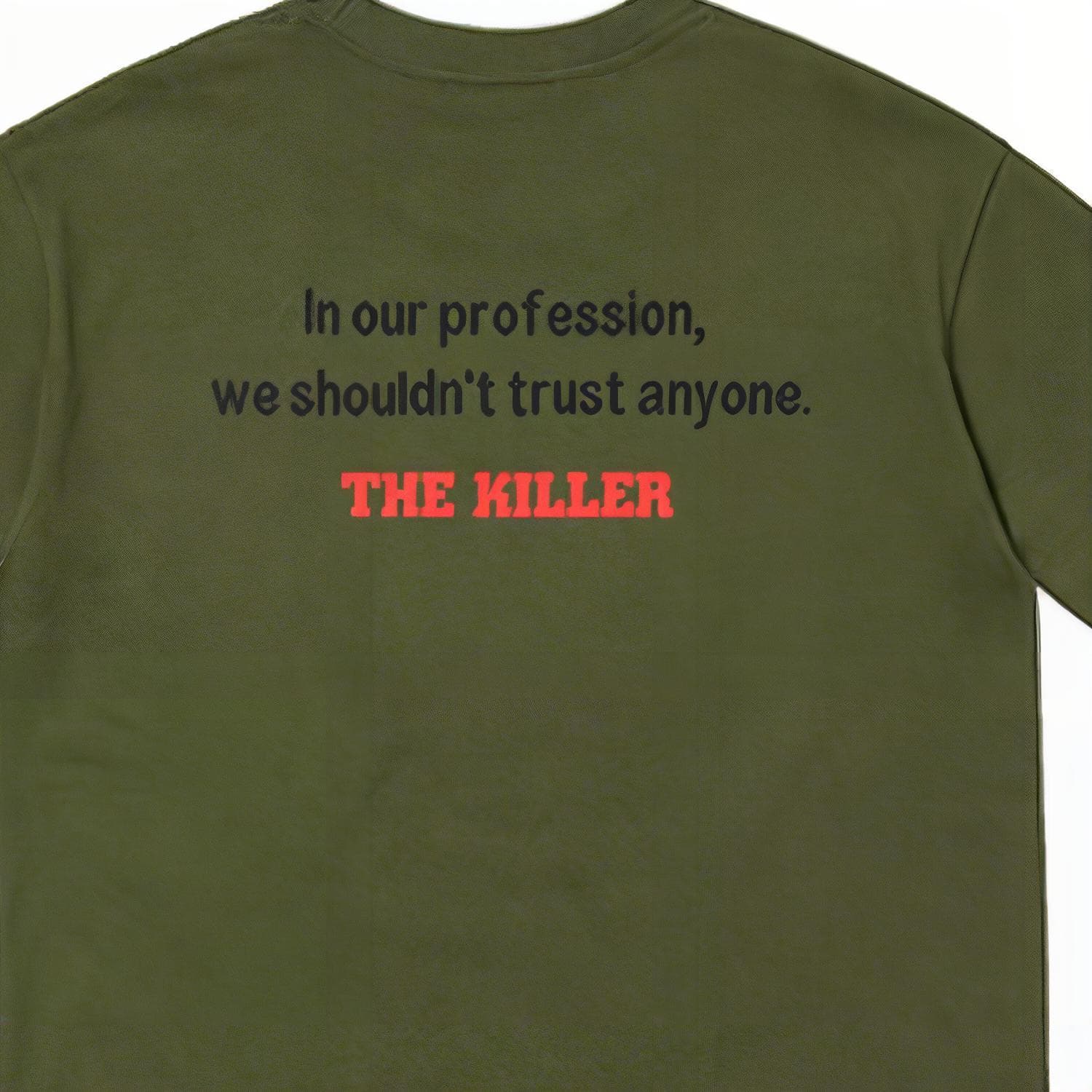 Футболка Supreme The Killer Trust Tee Olive - изображение 4
