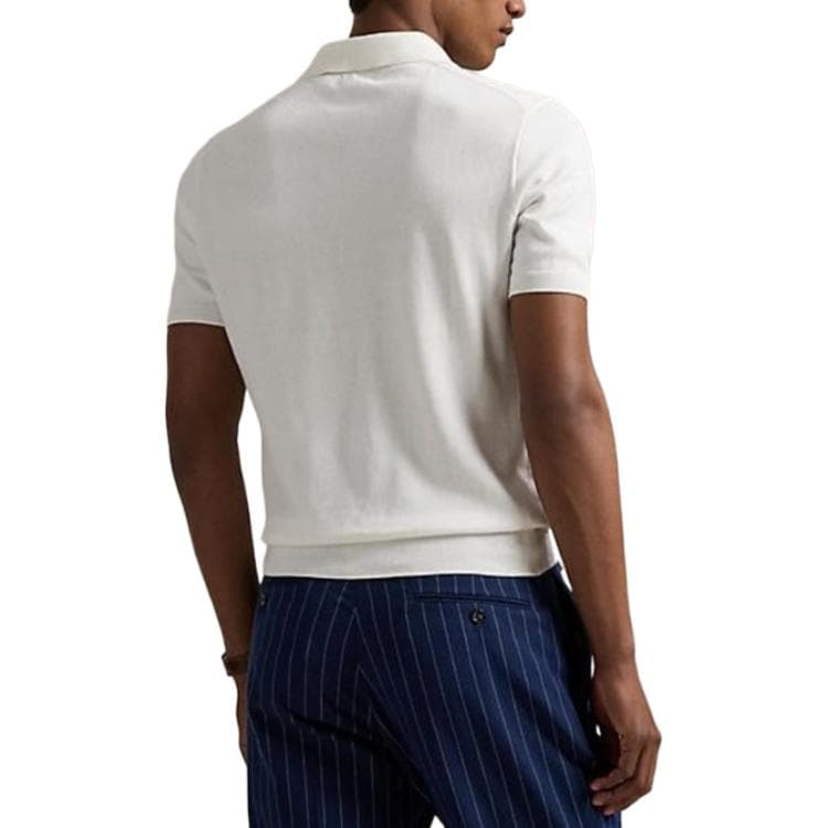 Поло Polo Ralph Lauren Мужское Поло Экрю - изображение 5
