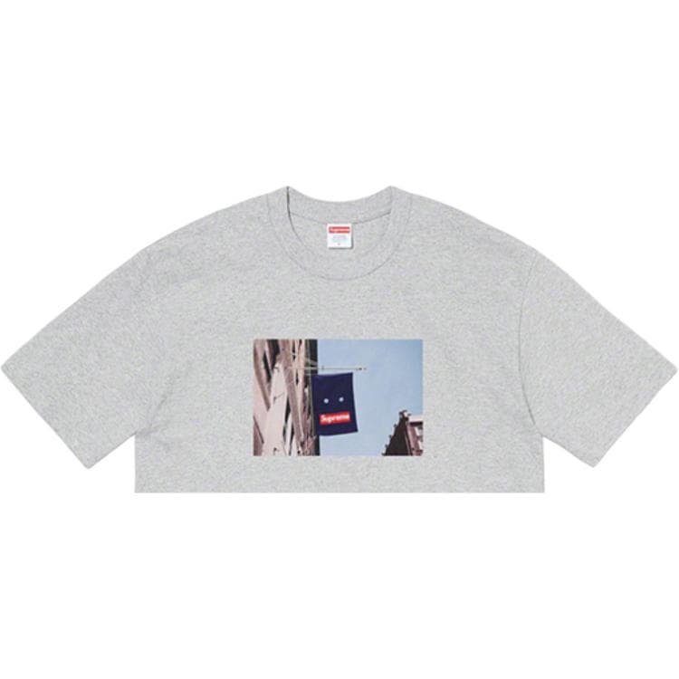 Футболка Supreme Banner Tee Grey - изображение 3