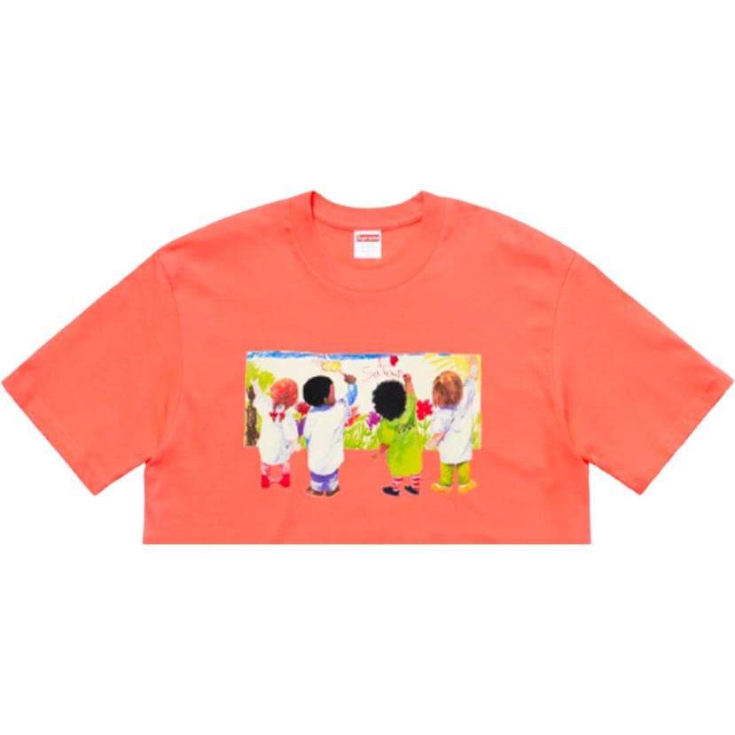 Футболка Supreme SS19 Kids Tee Neon Orange T - изображение 2