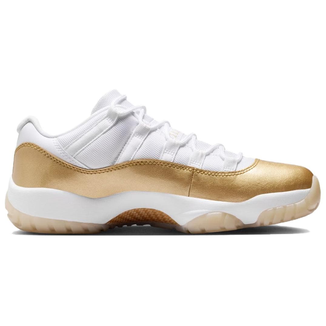 Ретро баскетбольные кроссовки Jordan Air Jordan 11 'День матери' Низкие Ретро-баскетбольные кроссовки Женские Белый Золото - изображение 2