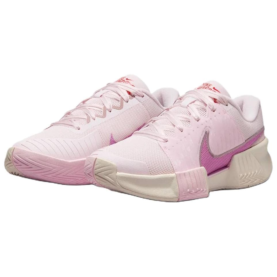 Кроссовки для тенниса Nike GP Challenge Pro Поддержка Отскок Низкие Теннисные Кроссовки Женские Розовые Фиолетовые - изображение 3