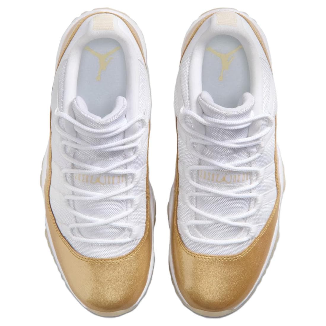 Ретро баскетбольные кроссовки Jordan Air Jordan 11 'День матери' Низкие Ретро-баскетбольные кроссовки Женские Белый Золото - изображение 4