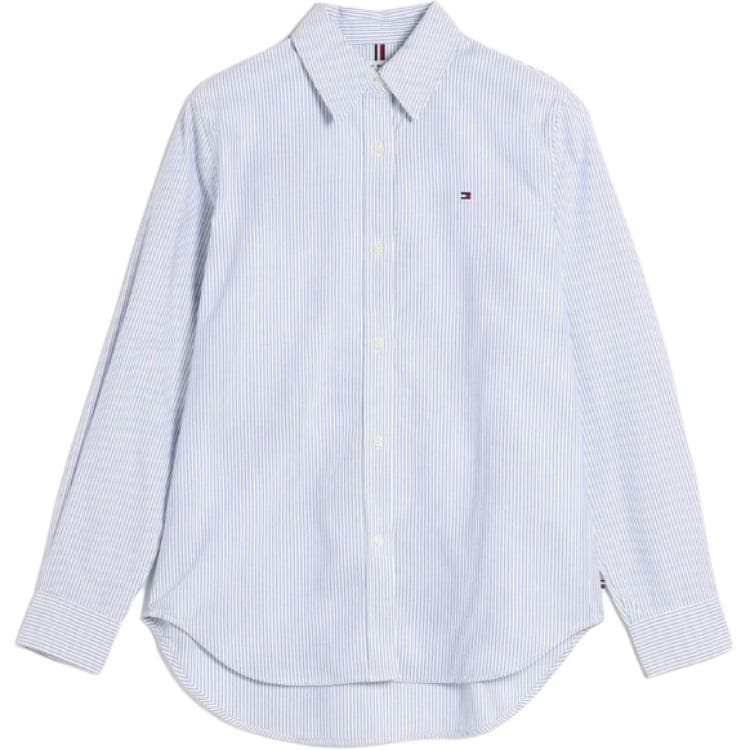 Блузка Tommy Hilfiger Blue Women's Shirts Томми Хилфигер Синие Женские Рубашки - изображение 1