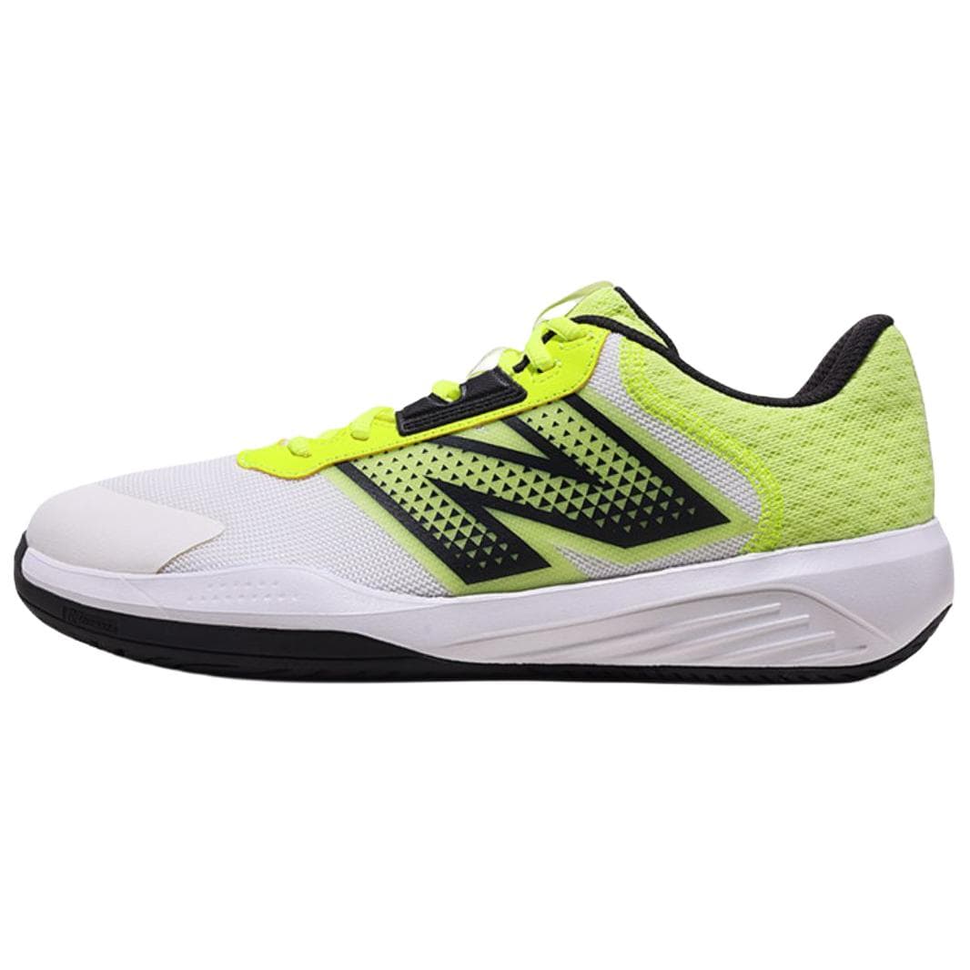 Кроссовки для тенниса New Balance NB 696 V6 Покрытие Поддержка Низкий Верх Теннисные Кроссовки Мужские Белый Желтый - изображение 1