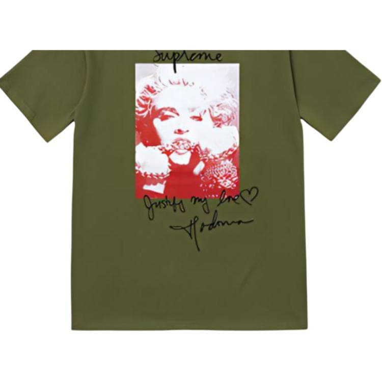 Футболка Supreme FW18 Madonna Tee Olive - изображение 5