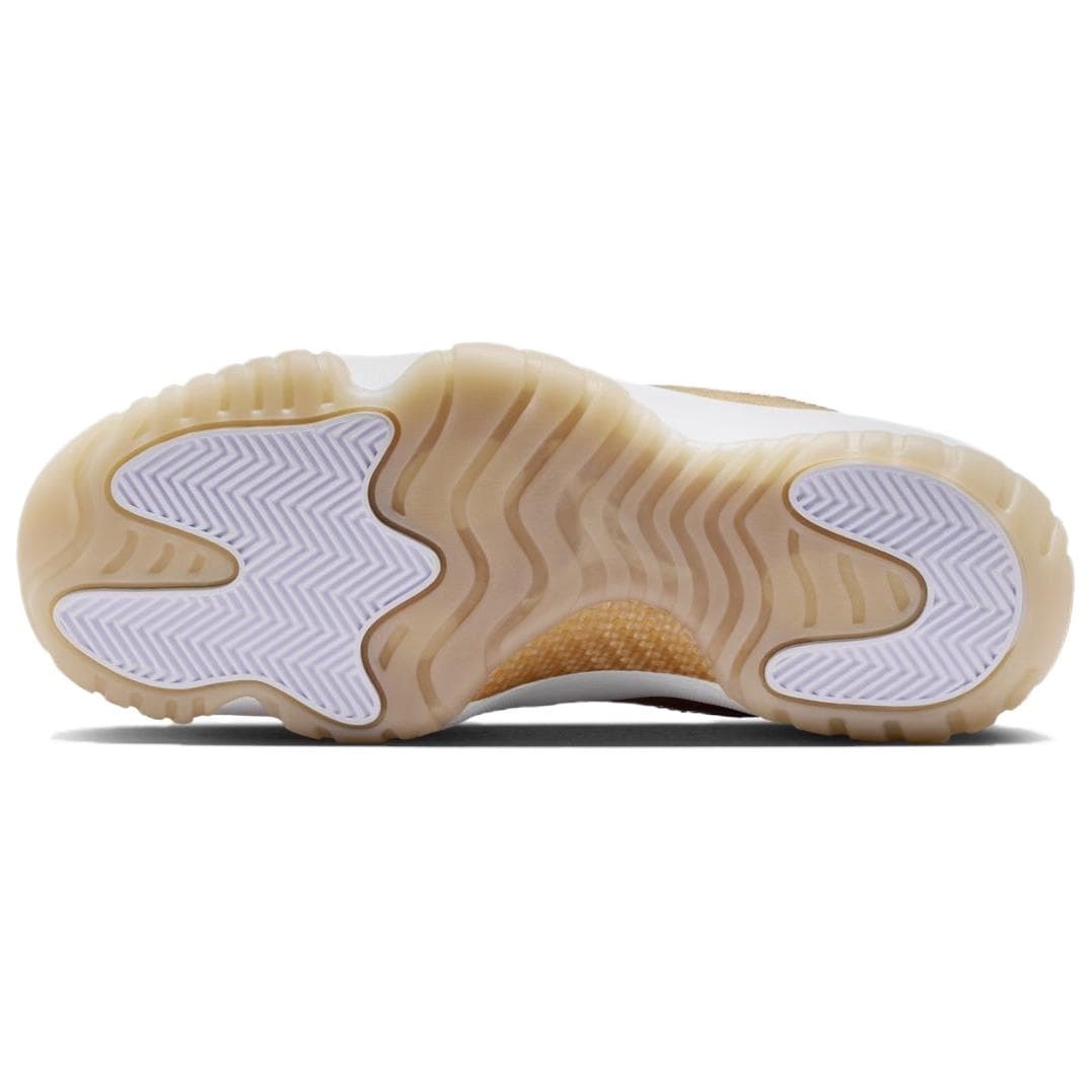 Ретро баскетбольные кроссовки Jordan Air Jordan 11 'День матери' Низкие Ретро-баскетбольные кроссовки Женские Белый Золото - изображение 6