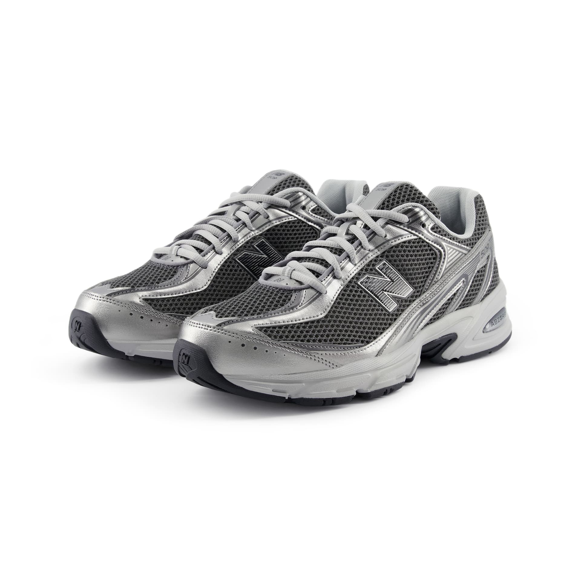 Кроссовки New Balance NB 509 Дышащая Повседневная Обувь Унисекс Темно-Серый Серебряный - изображение 3
