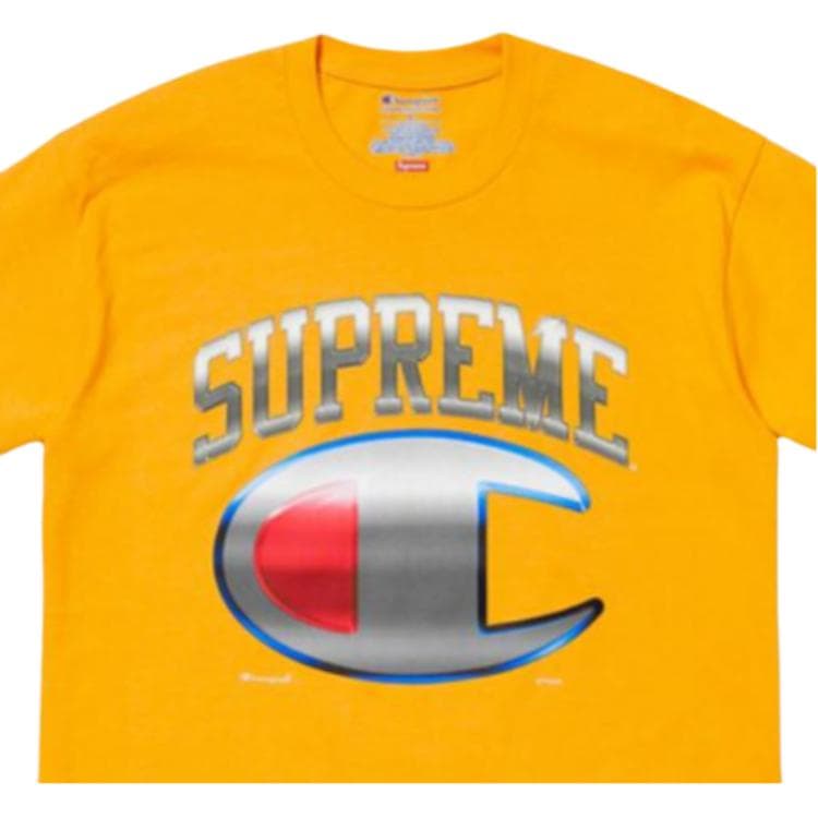 Футболка Supreme x Champion Gold Tee - изображение 2