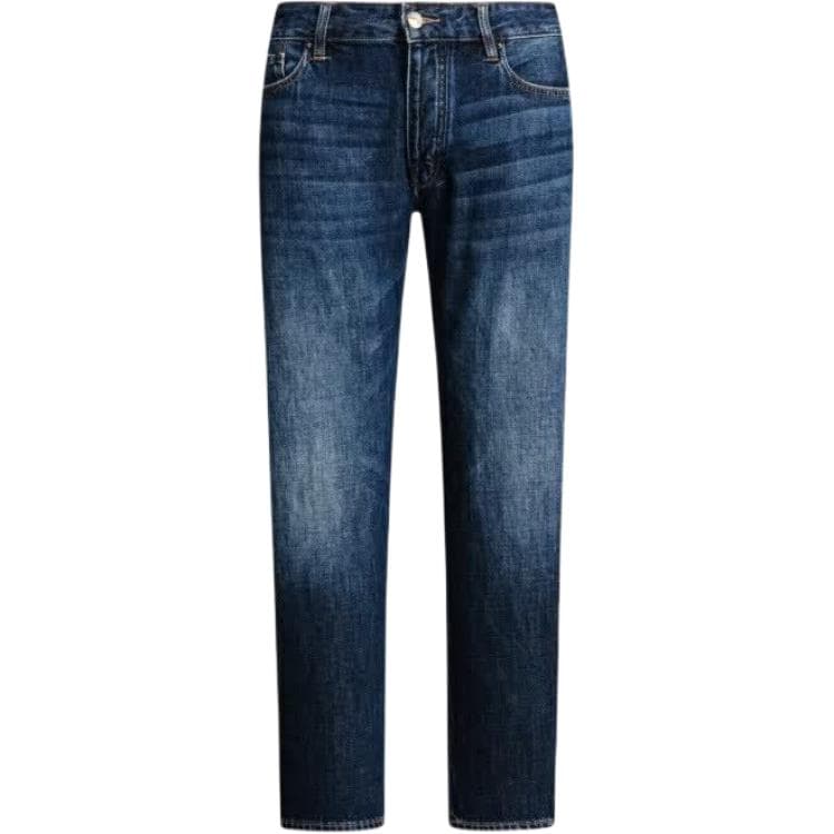 Штаны ARMANI EXCHANGE Джинсы Мужские Джинсовые Синий - изображение 1
