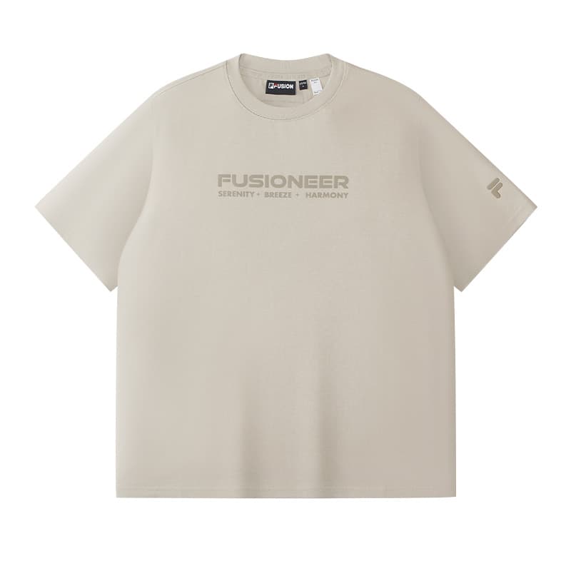 Футболка FILA FUSION FUSIONEER T Рубашка Мужская Пшенично-бежевая Хаки - изображение 1