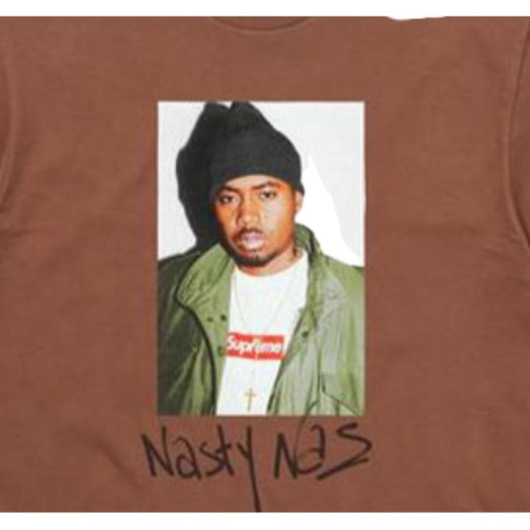 Футболка Supreme FW17 Nas Tee Brown - изображение 3