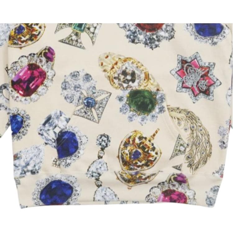 Кофта Supreme Jewels Hooded Sweatshirt Cream - изображение 5