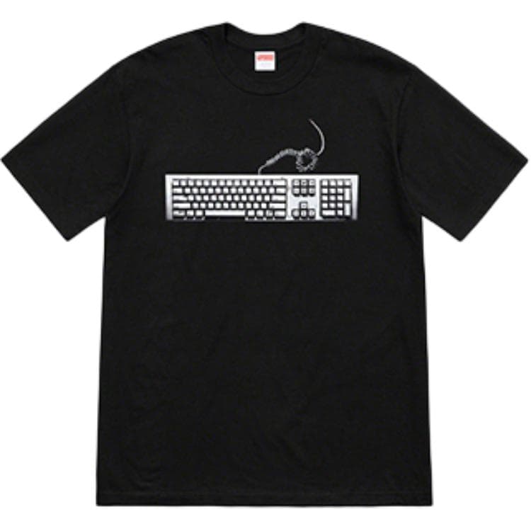 Футболка Supreme SS19 Keyboard Tee Black - изображение 2