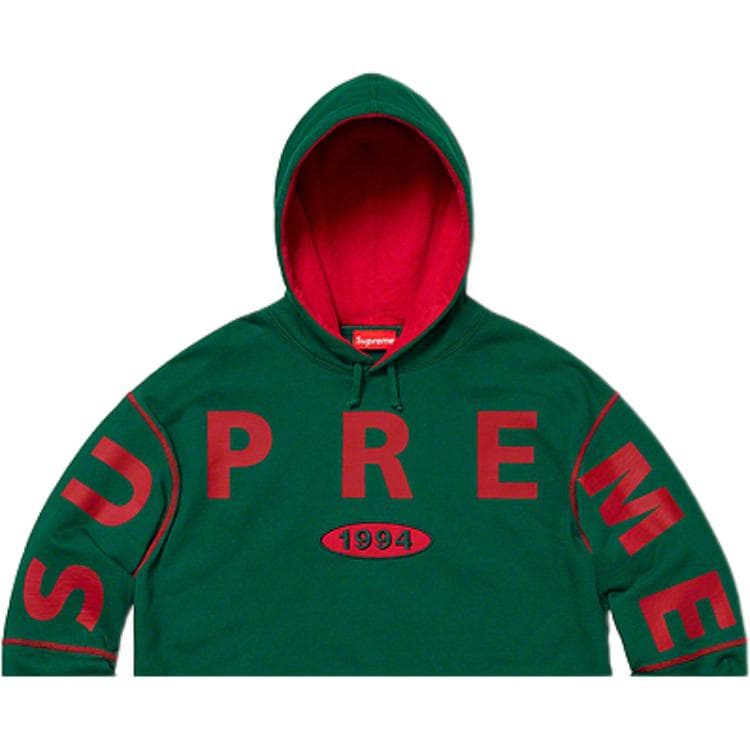 Кофта Supreme FW19 Week 1 Spread Logo Hooded Sweatshirt Logo - изображение 4