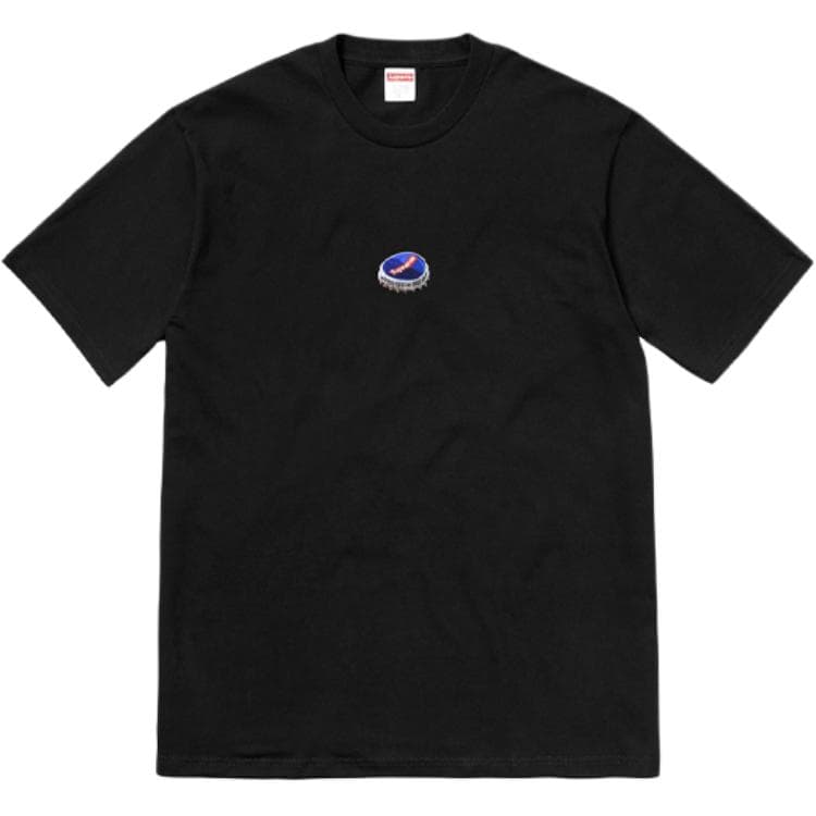 Футболка Supreme FW18 Bottle Cap Tee Black - изображение 4