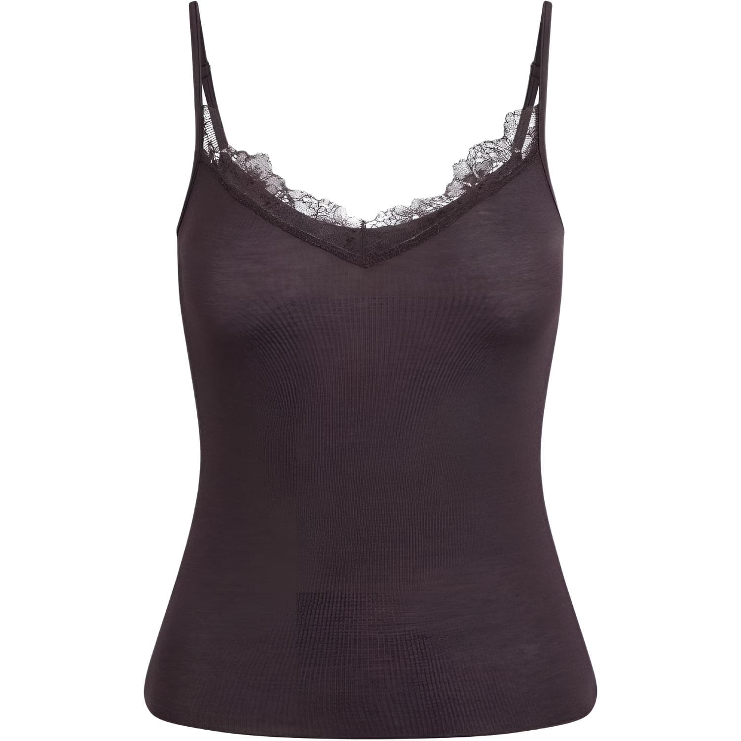 Skims Fw25 Прозрачный модал кружевной топ на бретелях CAMI для женщин - изображение 1