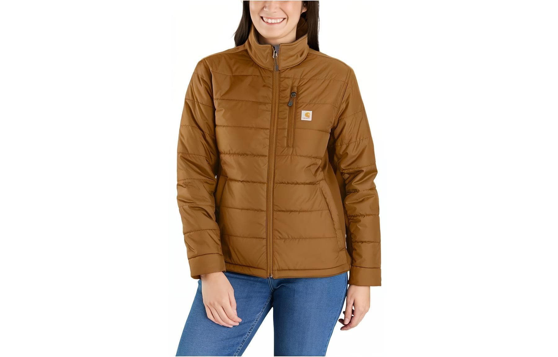 Куртка Carhartt 105912 LIGHTWEIGHT PUFFER JACKET-RELAXED FIT-INSULATED-2 WARMER RATING logo - изображение 1