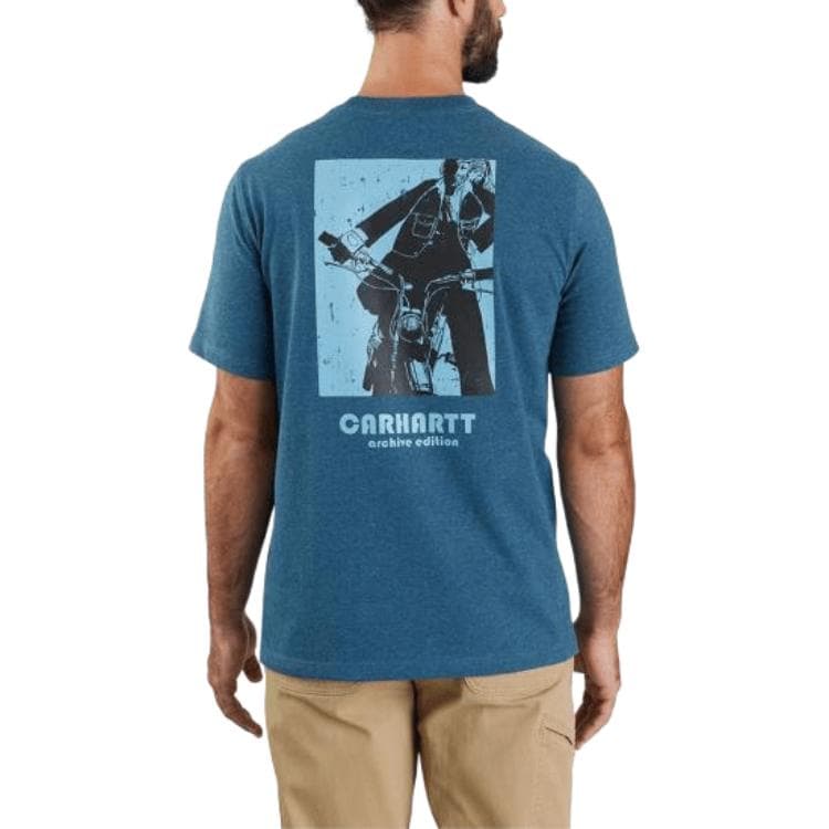 Футболка Carhartt 106147 Раскрепощенный крой Тяжелая короткая рукавная футболка унисекс - изображение 2