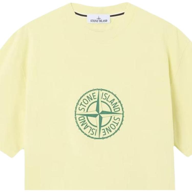 Футболка STONE ISLAND Лимон Мужская T-рубашка - изображение 2