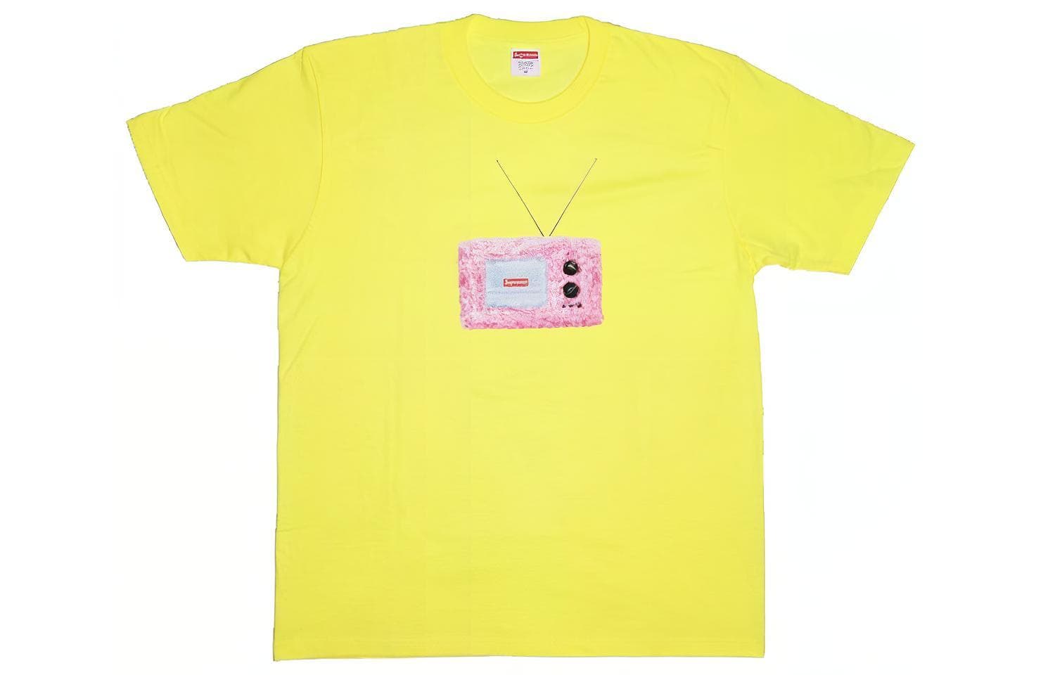Футболка Supreme SS18 TV Tee Bright Yellow T - изображение 1