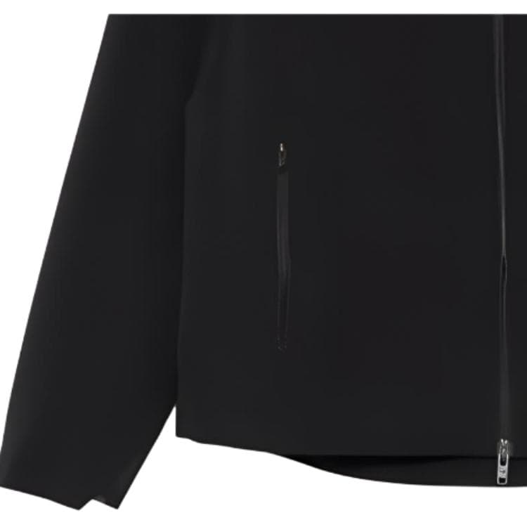 Куртка Y-3 SS25 Однотонный Длинный рукав Молния С капюшоном Куртки & Пальто Мужской Черный - изображение 2
