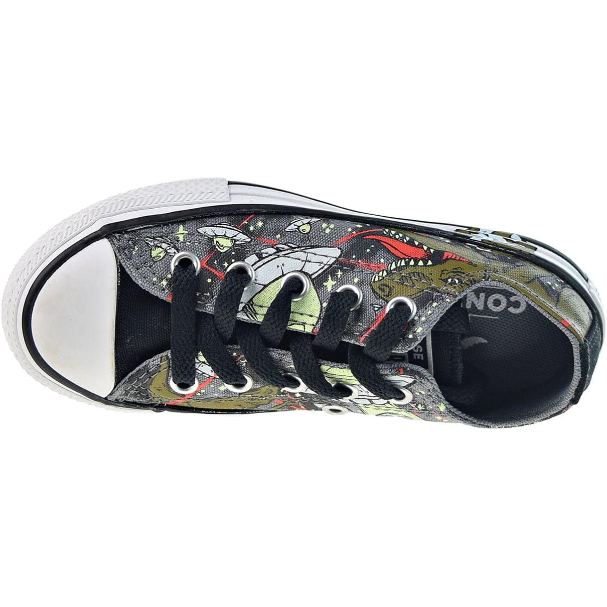 Converse Chuck Taylor All Star Kids Кеды Черный Зеленый Детский - изображение 3
