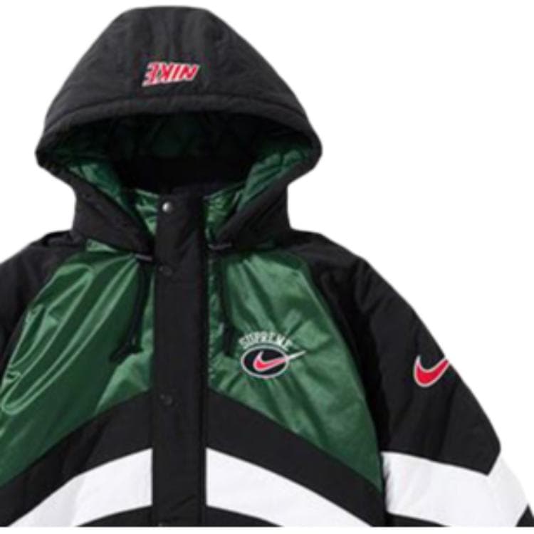 Куртка Supreme x Nike SS19 Waterproof Nylon Jacket Green - изображение 6