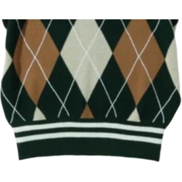 BAPE Embroidery Argyle Knit Vest V - изображение 3
