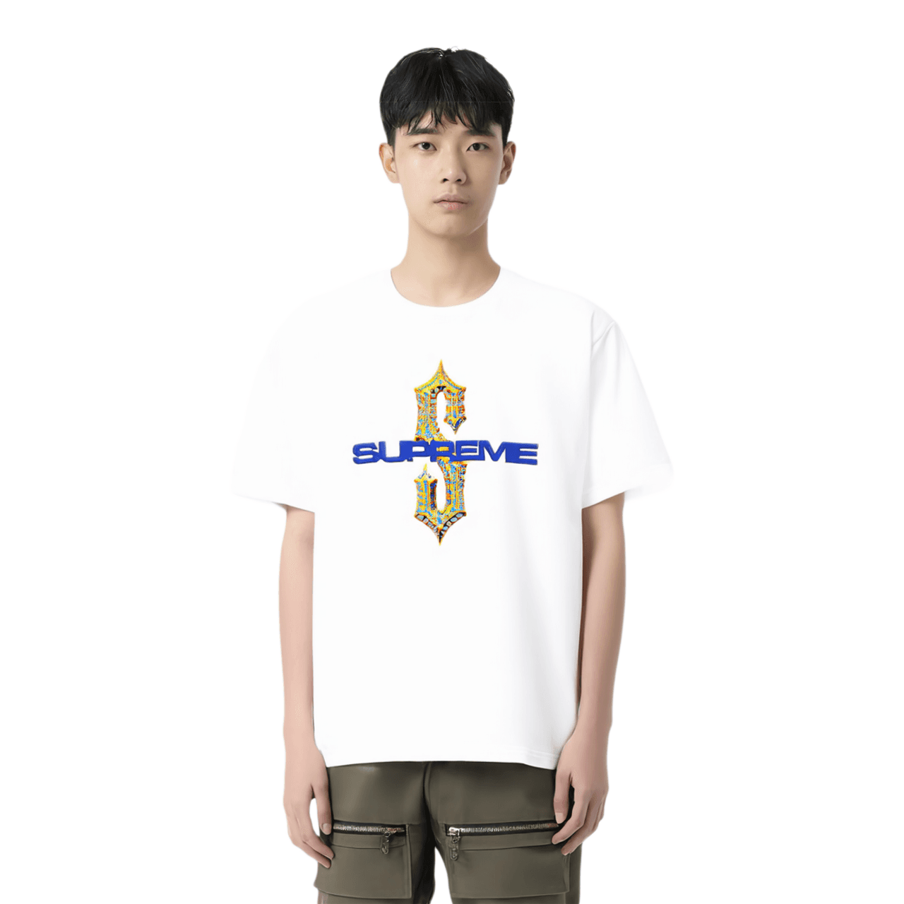 Футболка Supreme SS18 Diamonds Tee White - изображение 2