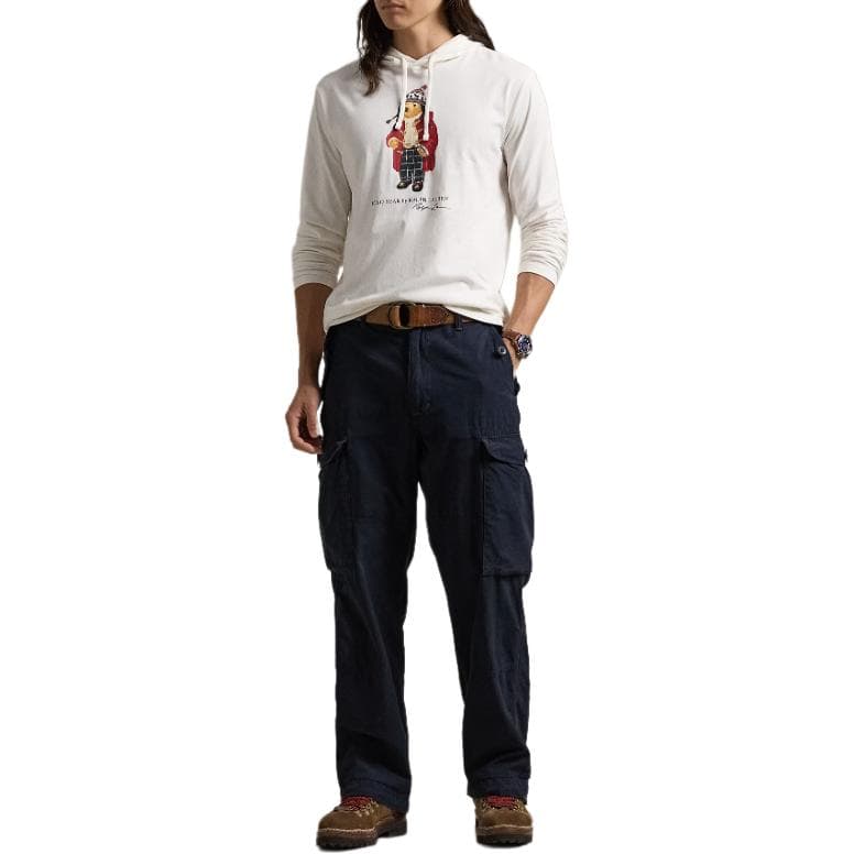 Худи Polo Ralph Lauren Polo Bear Худи-ханьфу Стандартный размер Мужской Кремовый - изображение 2