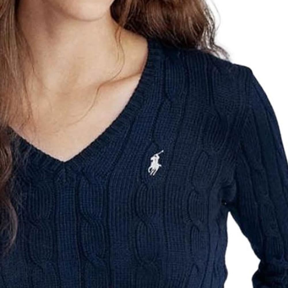 Кардиган Polo Ralph Lauren Свитер Стандартный Размер Женский Морской Синий - изображение 3