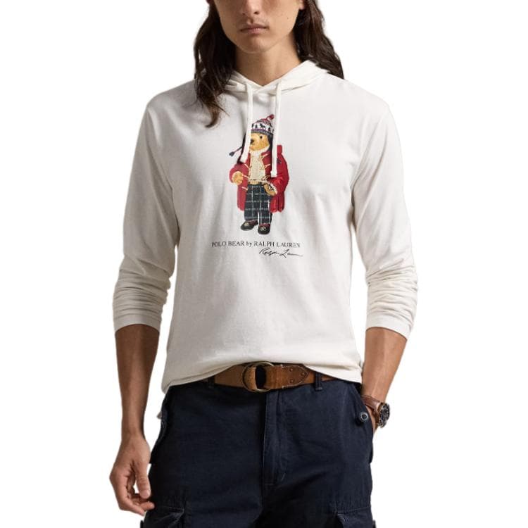 Худи Polo Ralph Lauren Polo Bear Худи-ханьфу Стандартный размер Мужской Кремовый - изображение 3