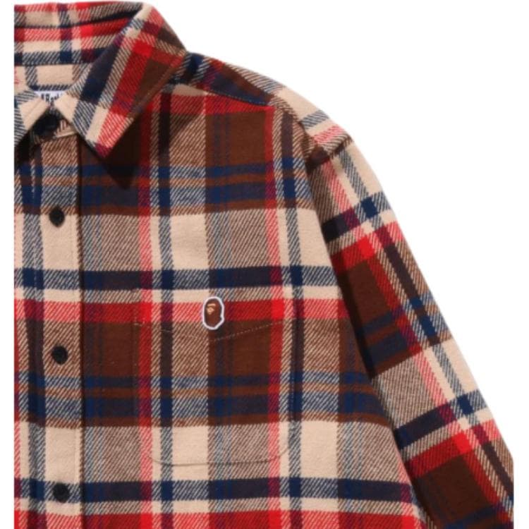 Рубашка A BATHING APE Check FW25 Рубашка Мужская - изображение 5