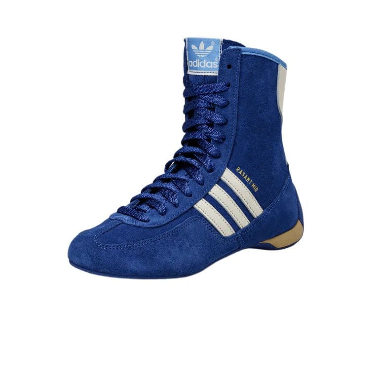 Кроссовки для спортзала Adidas Originals RASANT Противоскользящие Устойчивые к истиранию Высокие Кроссовки для тренировок Женские Синие Белые - изображение 2