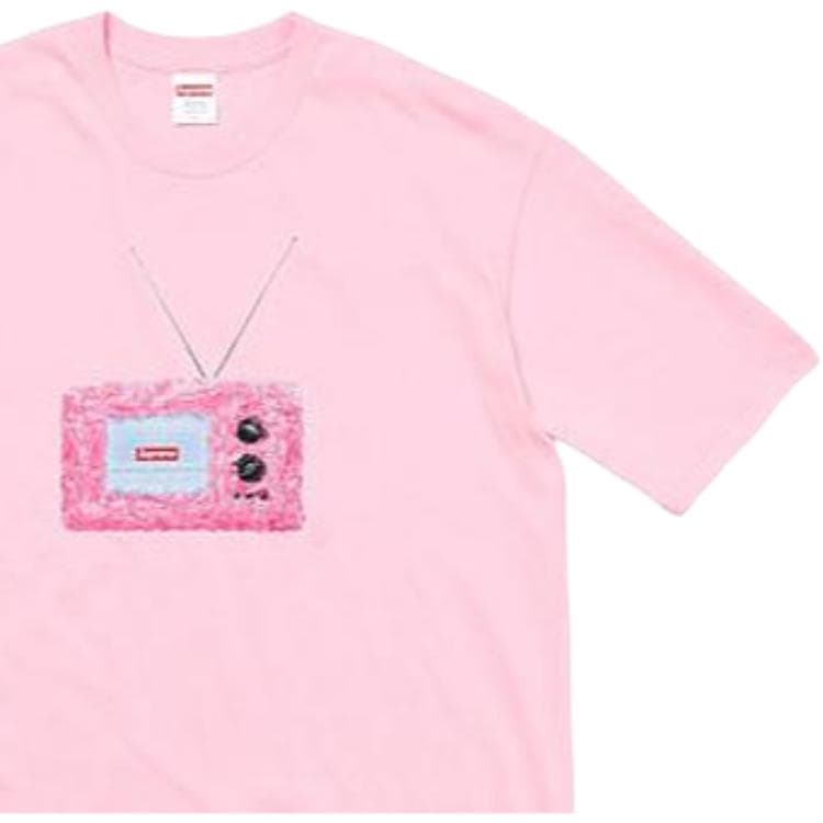 Футболка Supreme SS18 TV Tee Light Pink - изображение 4