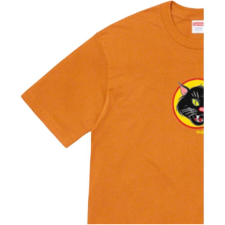 Футболка Supreme Black Cat Tee Orange - изображение 2