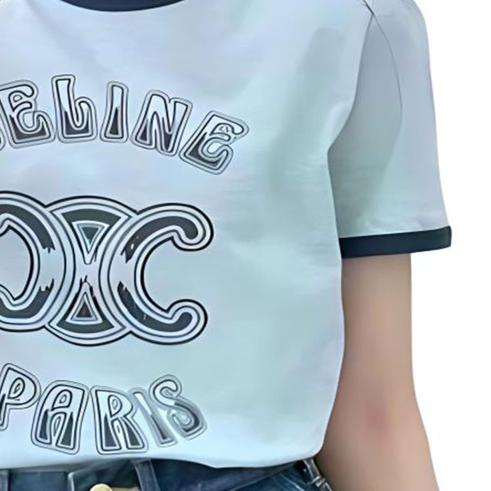 Футболка CELINE SS24 LogoT - изображение 7
