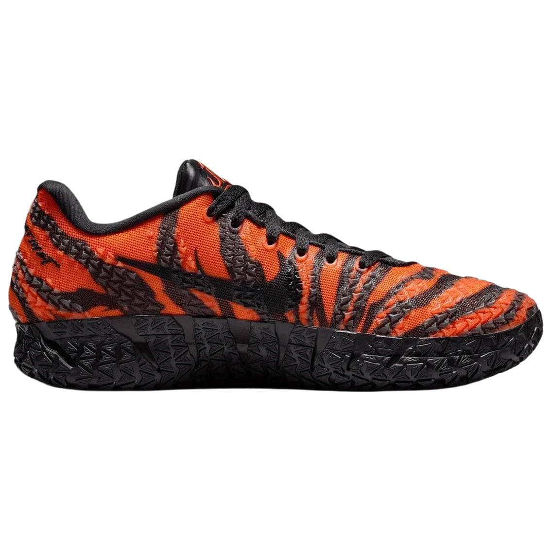 Кроссовки для баскетбола NIKE Ja 3 Low Топ Баскетбольные кроссовки Унисекс Оранжево-черный Азиатский Версия - изображение 2