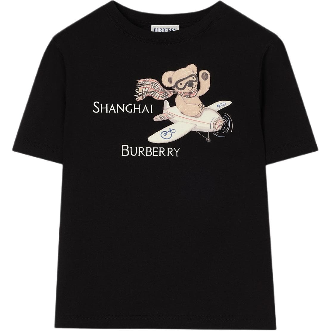 Футболка Burberry Черные Детские Рубашки T - изображение 1