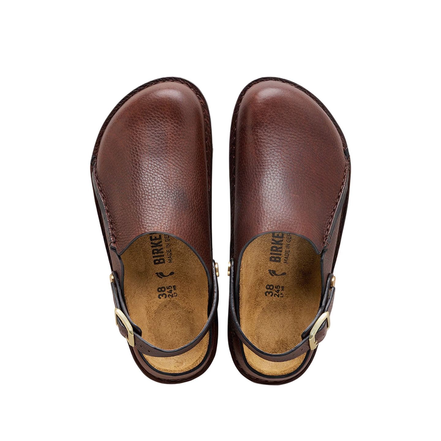 Birkenstock Lutry Повседневные кожаные туфли Унисекс Темно-кофейный Обычный (стандартный) - изображение 4