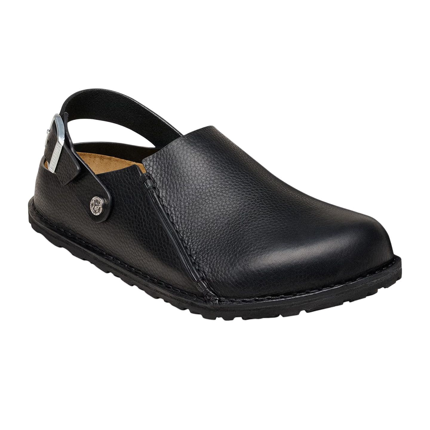 Birkenstock Lutry Коровья кожа Повседневные кожаные туфли Унисекс Черный стандартный - изображение 3