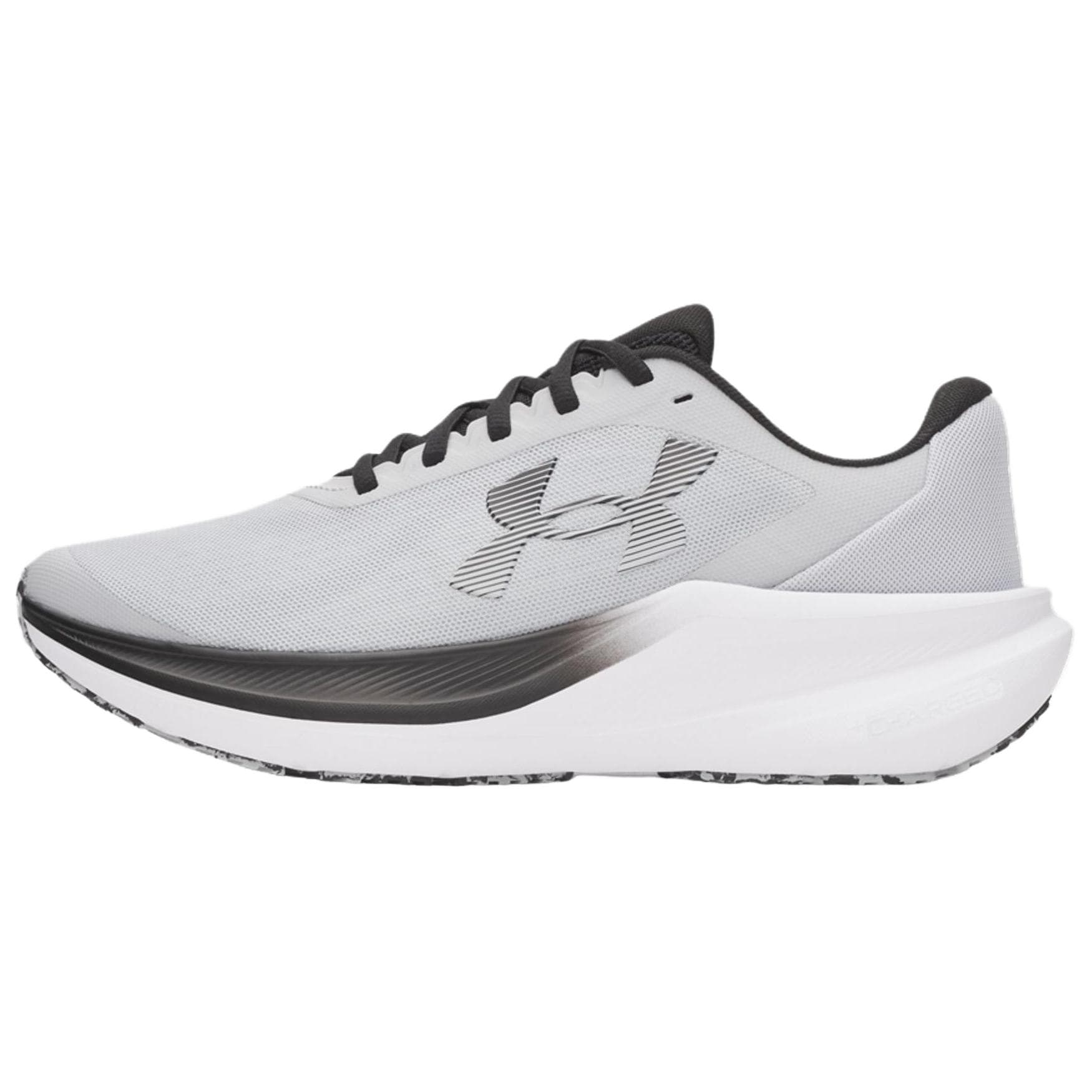Кроссовки для бега Under Armour Charged+Chase Дышащая Поддержка Беговые кроссовки Мужские Светло-серый Черный - изображение 1