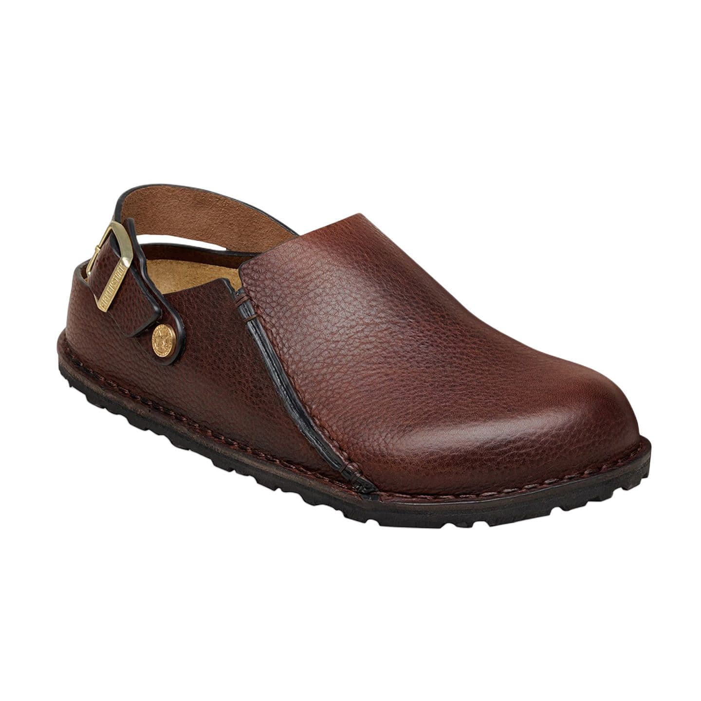 Birkenstock Lutry Повседневные кожаные туфли Унисекс Темно-кофейный Обычный (стандартный) - изображение 3