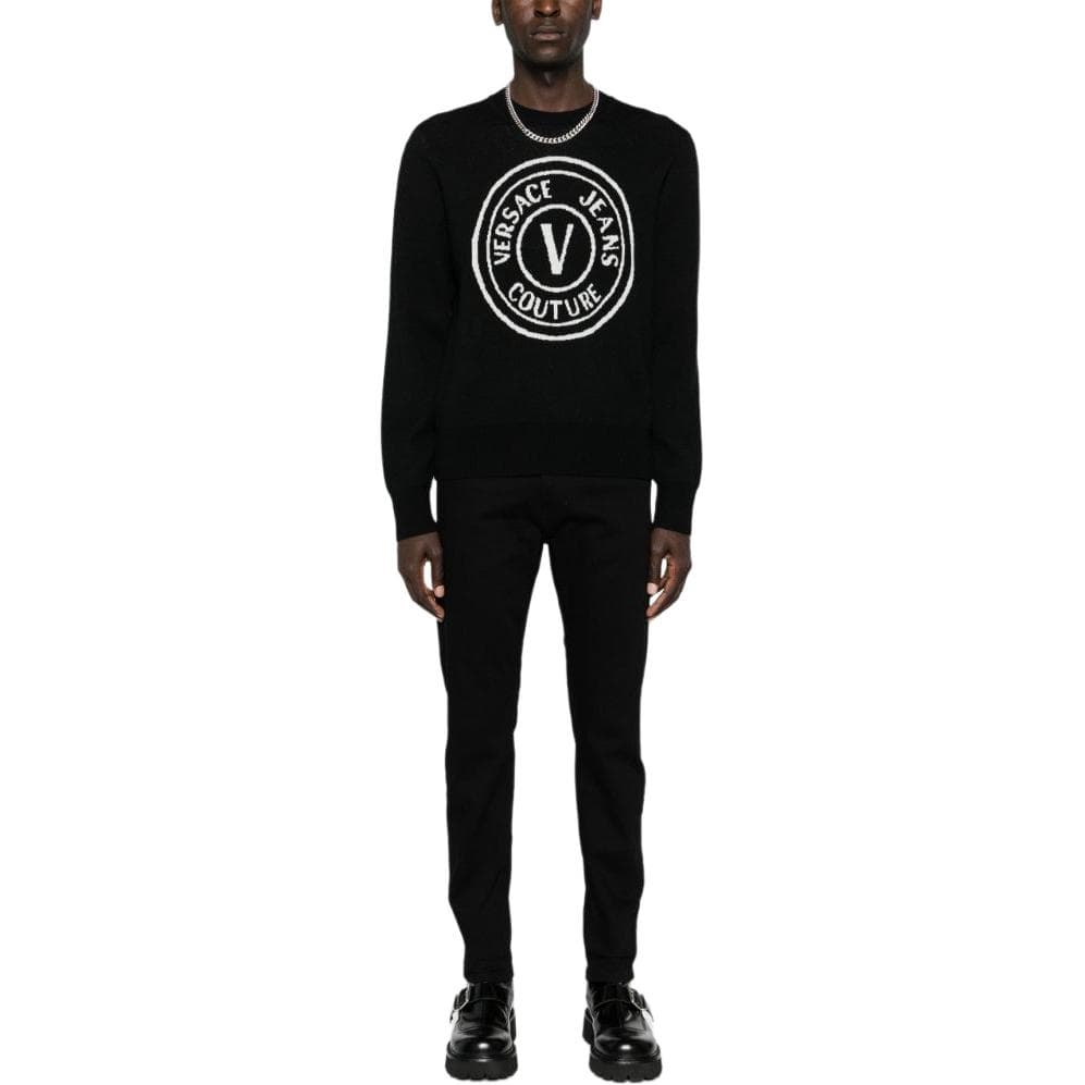 Штаны VERSACE JEANS COUTURE Джинсы Мужские Черные - изображение 2