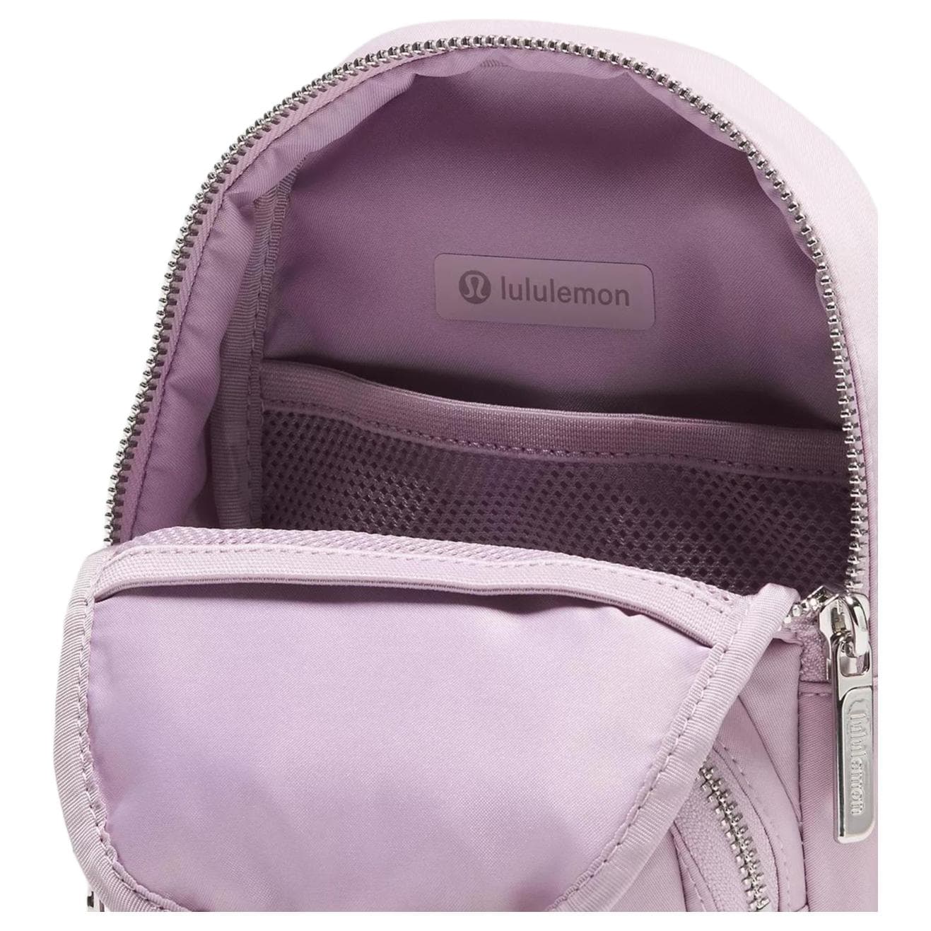 Нагрудная сумка Lululemon Everywhere Нейлоновые Сумки Слинг Женские Сирень и Серебряный - изображение 5