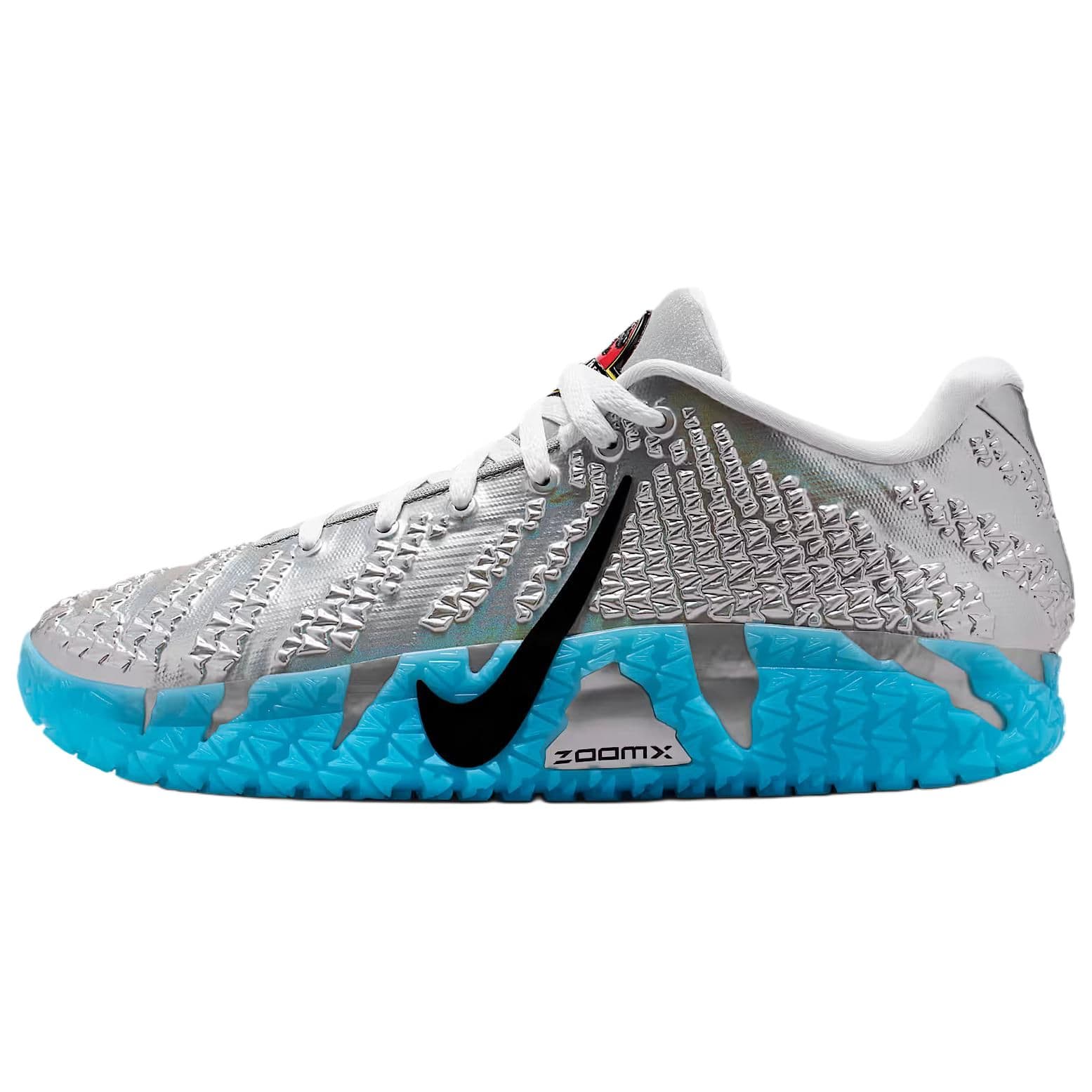 Кроссовки для баскетбола NIKE Ja 3 Oтскок Сцепление Баскетбольные кроссовки Мужской Серебристо-синий - изображение 1