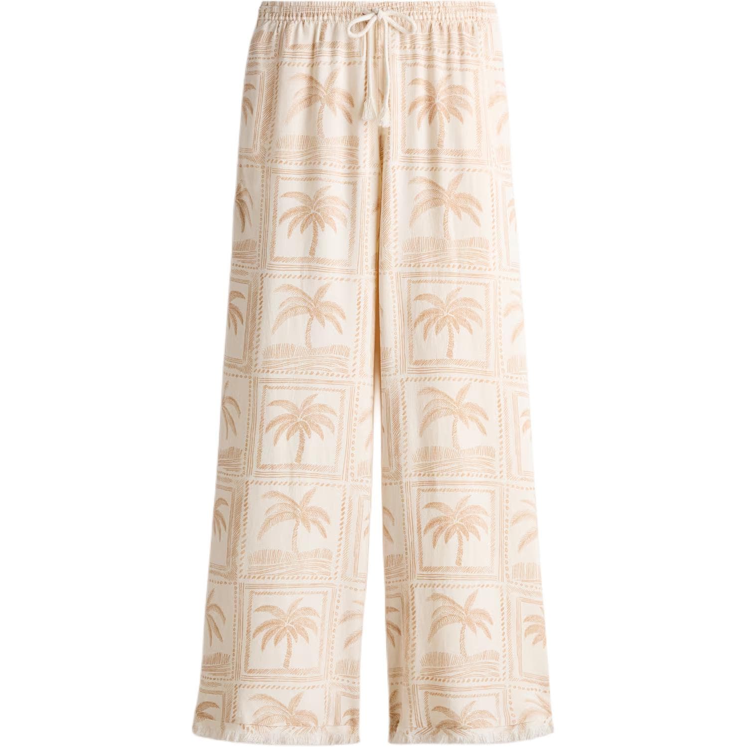 Штаны H M Light Beige Beige Женские Повседневные Штаны - изображение 1